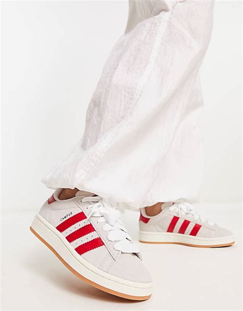 witte adidas schoenen met rode strepen|Witte adidas Schoenen voor dames online .